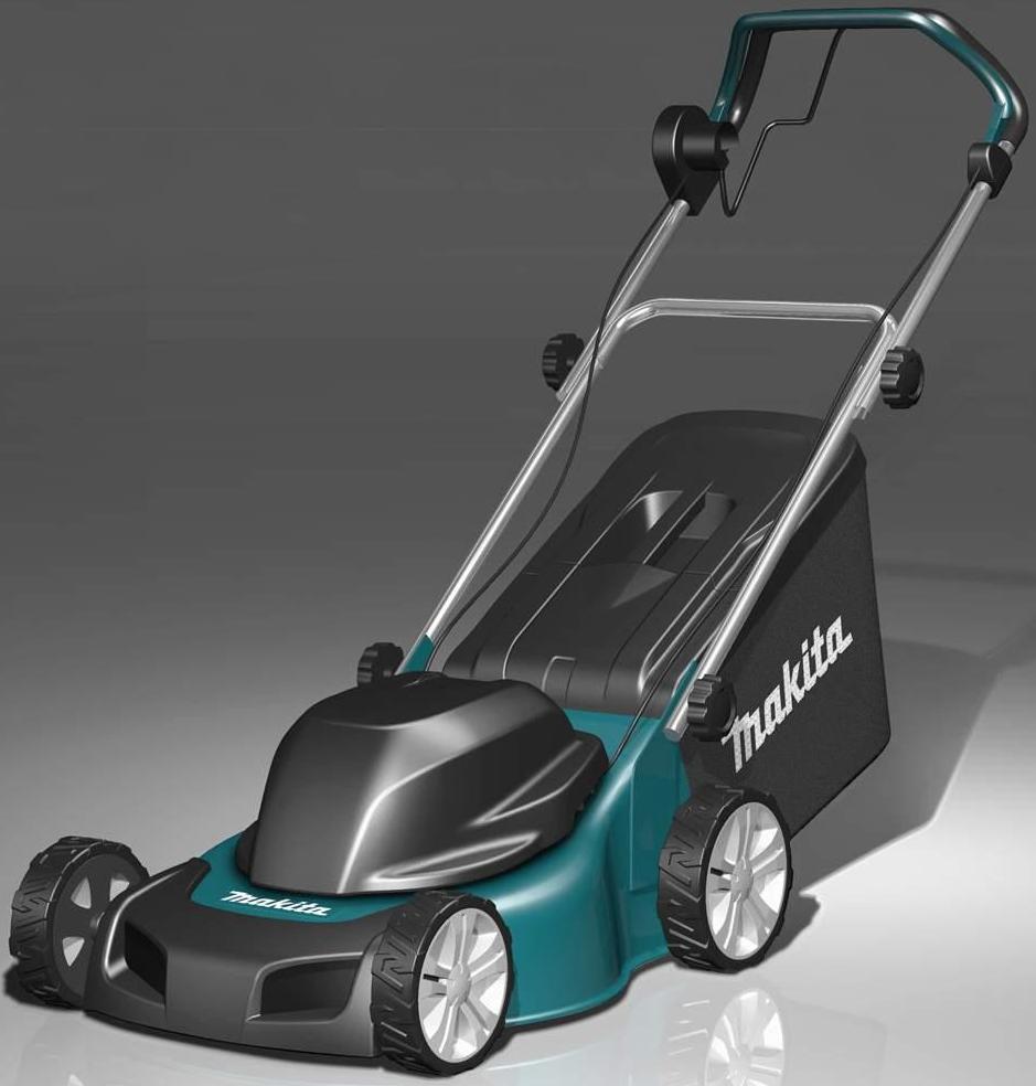 Makita Electric Lawn Mover 460mm, 1800W, 25kg ELM4612 - Click Image to Close